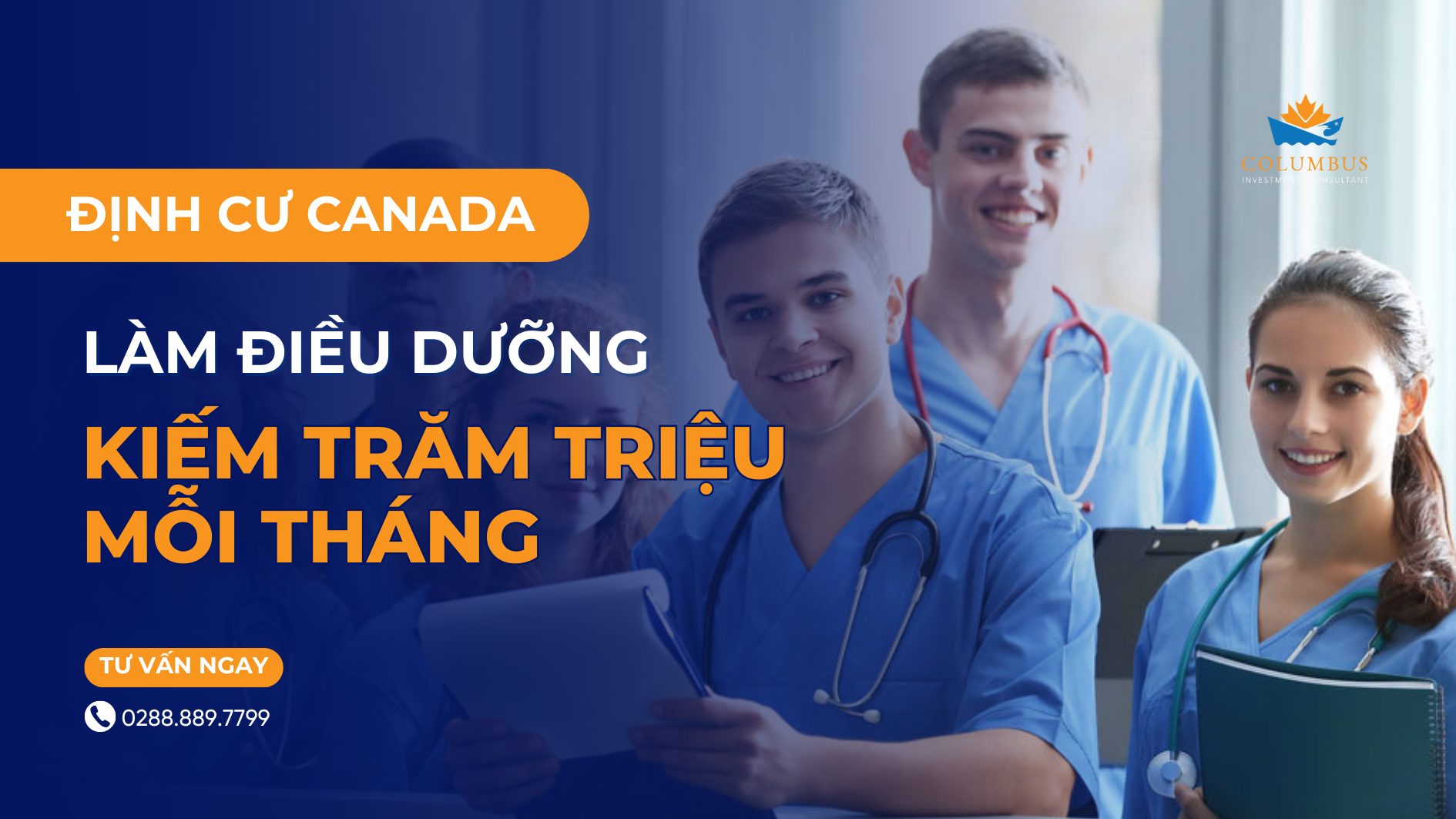 làm điều dưỡng ở Canada kiếm trăm triệu mỗi tháng